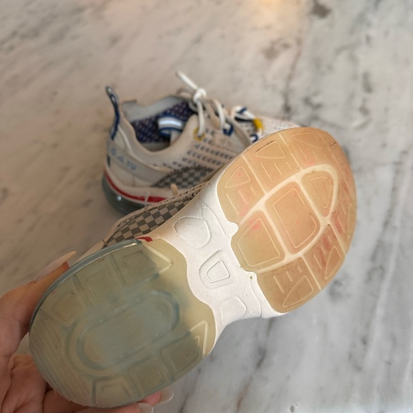 Zara 26 Kids Knit Sneakers White Breathable Tech Runners - Picture 8 of 8